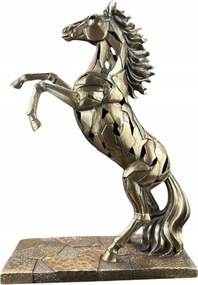 Ló figura szobor Megemelt Patákkal Megvilágított Veronese WU78111A1