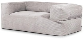 Világosszürke kordbársony babzsákfotel Sofa MooG – SLOWDOWN