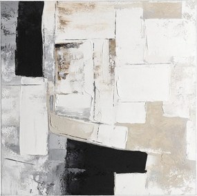 Nyomtatott-kézzel festett részletekkel vászon kép 80x80 cm Crown – Bizzotto