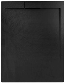 Rea Grand Black, téglalap alakú zuhanytálca 100x80x3,5 cm, REA-K4593