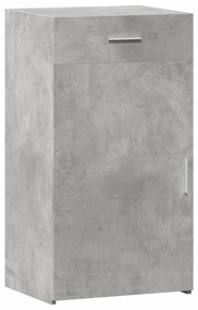 betonszürke szerelt fa tálalószekrény 50 x 42,5 x 93 cm