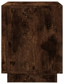 2 db füstös tölgy színű szerelt fa éjjeliszekrény 44x35x45 cm