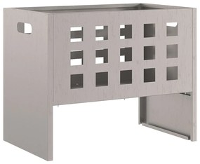 Téglalap alakú Tűzrakó 50x30x40 cm Időjárásálló Acél