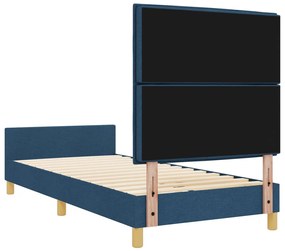 Kék Szövet Ágykeret 100x200 cm