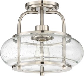 Elstead Lighting QUOIZLE QZ-TRILOGY-SFS-BN Plafonlámpa 1x60W/E27