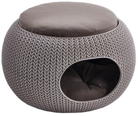 Knit Home műanyag barna cicaágy - Curver