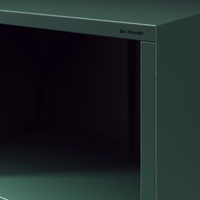 Könyvespolc MARIO, 500 x 1800 x 350 mm, Modern: palack zöld szín