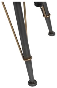 Fekete fém tálalószekrény 58x150 cm Brick – Ixia