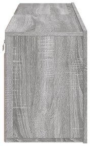 2 db szürke sonoma színű fali TV-szekrény 60 x 30 x 41cm