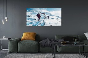 Canvas képek Hegymászás a hegyekben télen 100x50 cm