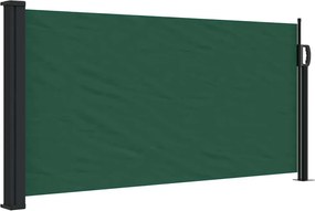 Sötétzöld behúzható oldalsó napellenző 100 x 300 cm