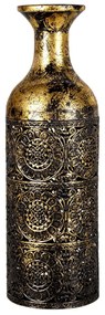 Vintage Dekor váza sárgaréz színben Ø 12*39 cm