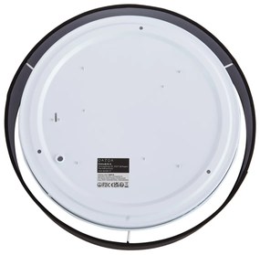 Okos mennyezeti lámpa fekete 35 cm LED-del és távirányítóval - Flat Drum