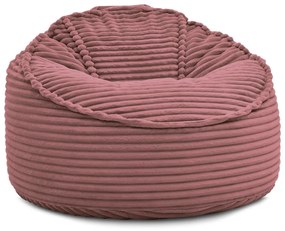 Rózsaszín kordbársony babzsákfotel Socrate – Bobochic Paris