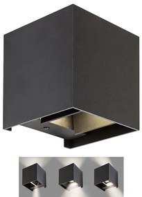 Rabalux 7396 - Kültéri fali lámpa SOLIN 1xG9/42W/230V IP54 fekete 7396