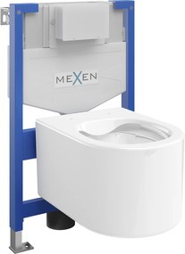 Mexen Fenix XS-F, rejtett modul és függesztett WC Sofia, fehér, 6803354XX00