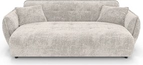 Bézs zsenília kanapé 250 cm Nelia Big – Ropez