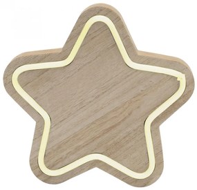 HOME Fa asztali dísz, csillag