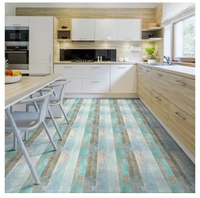 Floor Sticker Parquet Côte d'Opale padlómatrica, 90 x 60 cm - Ambiance