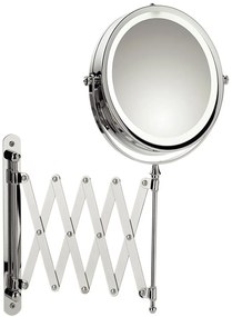 Kela Valeria kozmetikai tükör 17.5x36 cm kerek világítással ezüst 20643