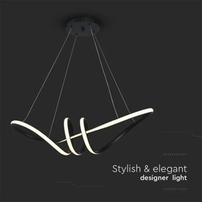 LED Csillár zsinóron LED/24W/230V 3000K fekete