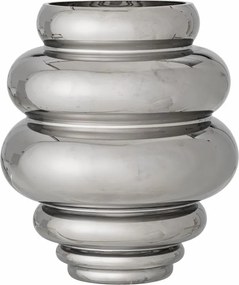 Bloomingville Zorya Üveg Virágváza 24 cm Ezüst Fényes