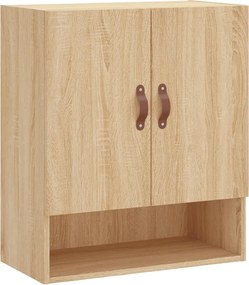 vidaXL sonoma tölgy színű szerelt fa faliszekrény 60 x 31 x 70 cm
