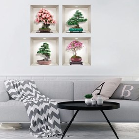 Bonsai of Seasons 4 db-os 3D falmatrica szett - Ambiance
