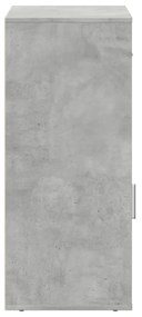 betonszürke szerelt fa tárolószekrény 56,5 x 39 x 90 cm