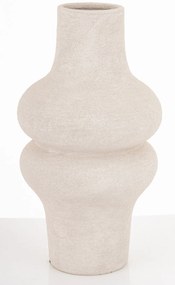 Evora design Váza kerámia fehér 35x18.5x18.5cm