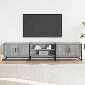 szürke sonoma színű szerelt fa TV-szekrény 180 x 35 x 41 cm