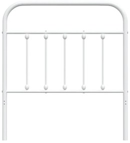fehér fém fejtámla 80 cm