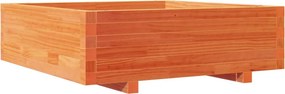 vidaXL viaszbarna tömör fenyőfa kerti virágláda 80x80x26,5 cm