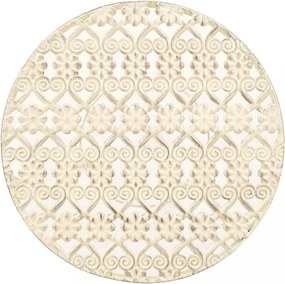 3 részes vintage stílusú antik fehér fém virágállvány-szett