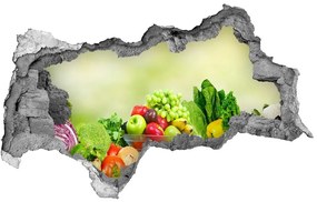 Lyuk 3d fali matrica Zöldség és gyümölcs nd-b-89922427