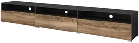 BRYCE stílusos TV asztal - szatin dió / touchwood