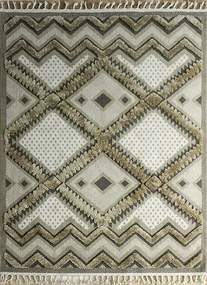 Boho Szőnyeg 160x220 Hálószoba Nappaliba Bézs Loft