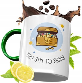 Zöld Bögre Fiúnak Születésnapi Ajándék fényképes nyomtatással