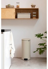 Bézs acél pedálos szemetes 30 l NewIcon – Brabantia