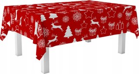 Abrosz Dekoratív 140X220 Piros Rénszarvas Minta