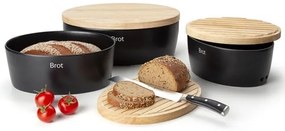 Continenta C3730 - Kenyértartó 13,5x30 cm fekete/bézs