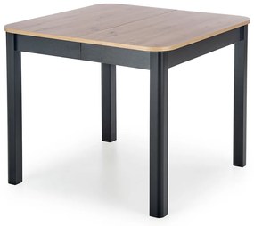 stůl összecsukható 90x90 Biatro - Dub artisan / Fekete