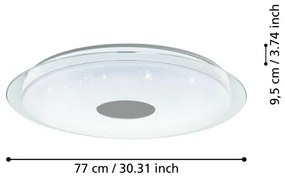 Eglo 900006- LED Dimmelhető mennyezeti lámpa LANCIANO-Z LED/38,1W/230V 2700-6500K