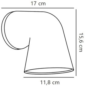 Nordlux - Kültéri fali lámpa FRONT 1xGU10/28W/230V IP44 fekete