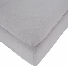 Ülőgarnitúra, világosszürke/púderrózsaszín, szövet, balos, BRATO