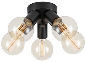 Markslöjd 108552 - Mennyezeti lámpa MAZZO 5xE27/40W/230V fekete