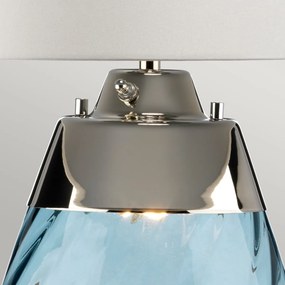 Elstead glamour modern asztali lámpa lena large fehér kék elslenatllblueowss