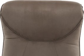Mechanikusan állítható pihenő fotel, szürkés barna textil, SUAREZ