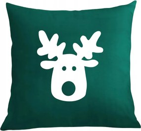 Párna párnahuzat Karácsonyi nyomtatás Rénszarvas Rudolf Mikulás segítő