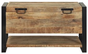 Tároló ládák Durva mangó Tömör durva mangófa 80 x 35 x 45 cm